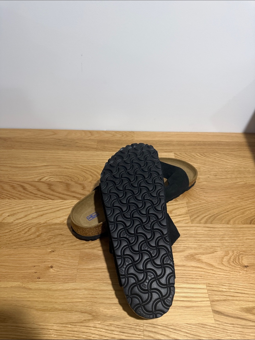 Birkenstock Arizona Black suede brand new size 9 Two-Strap - Picture 6 of 6